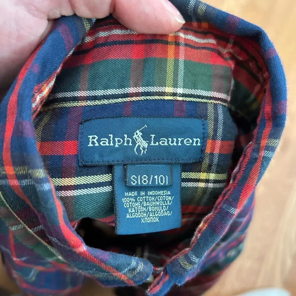 Vintage Ralph Lauren Plaid Dress Shirt